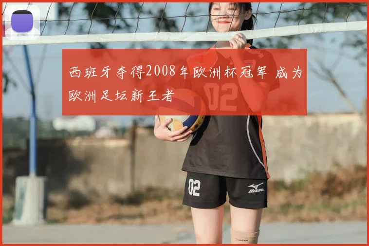 西班牙夺得2008年欧洲杯冠军 成为欧洲足坛新王者